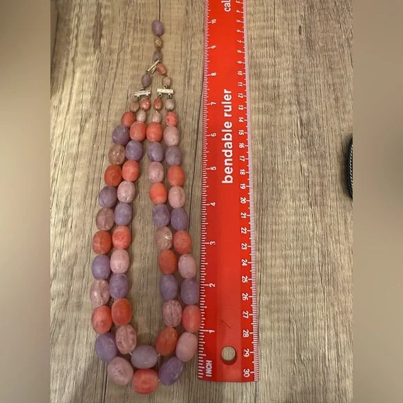 SOLD Vintage West Germany Double Strand Beaded Necklace
💜💗🧡 - Picture 5 of 5